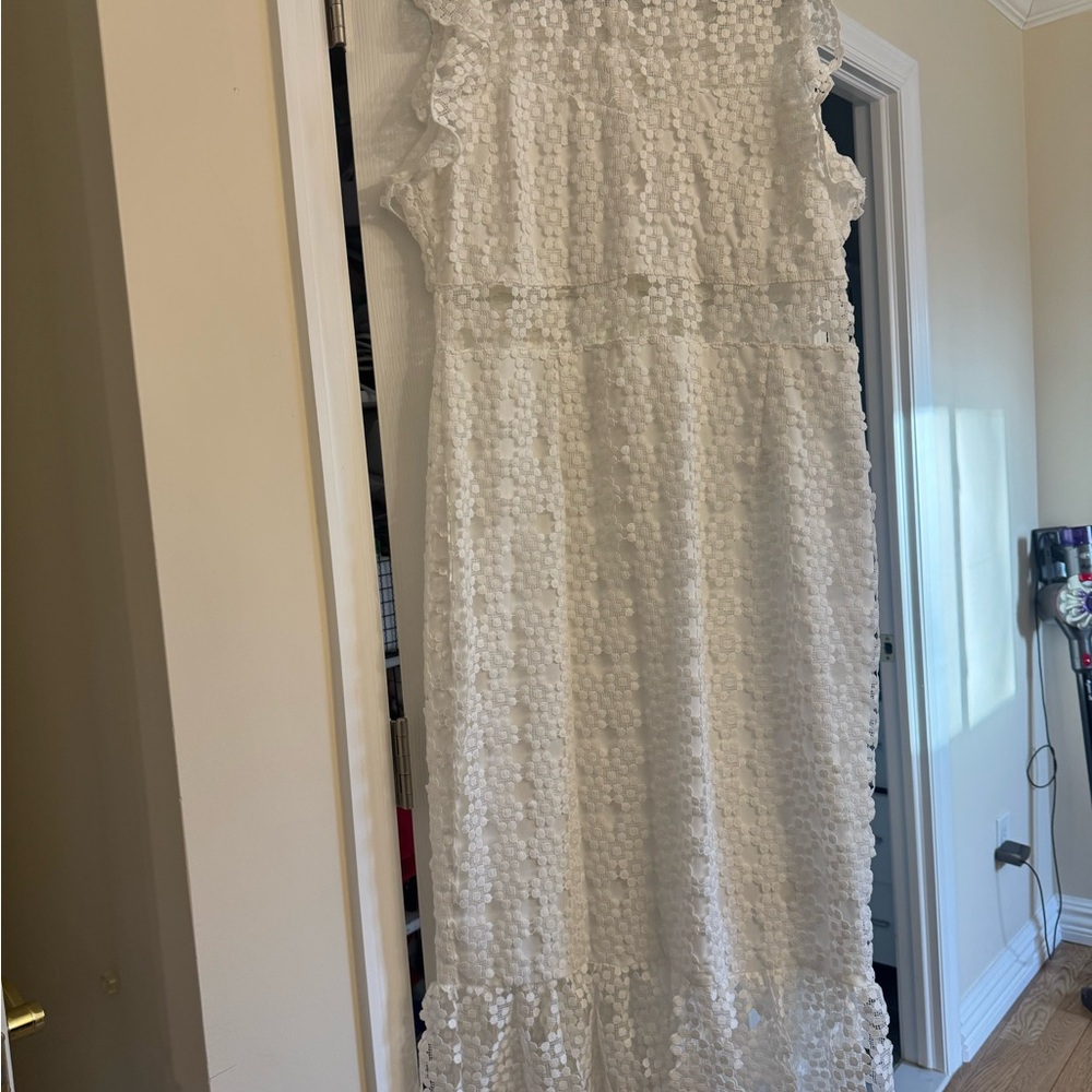 Petal & Pup White Lace Crochet Top